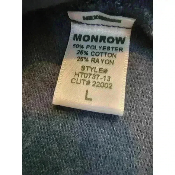 Monrow Top Hawaiian Vintage Raglan Womens Large Short Sleeve New USA - Picture 8 of 11